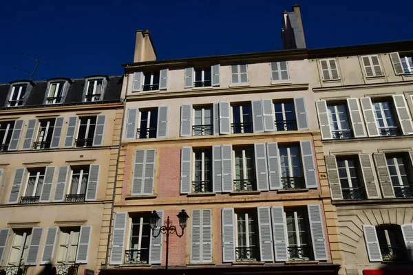 Versalhes França Fevereiro 2021 Bloco Apartamentos Centro Cidade — Fotografia de Stock