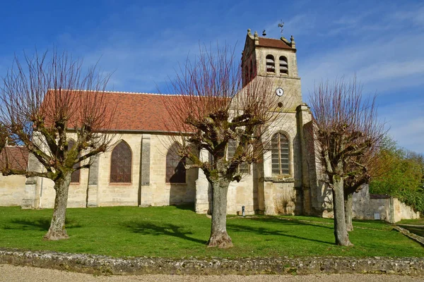 Dit Joli Village França Fevereiro 2021 Igreja Notre Dame Saint — Fotografia de Stock