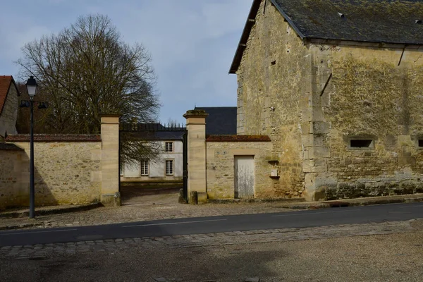 Guiry Vexin Frankreich Februar 2021 Das Malerische Dorfzentrum — Stockfoto