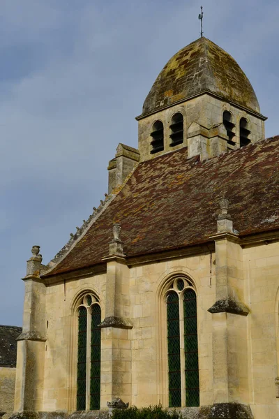Guiry Vexin France Février 2021 Église Saint Nicolas — Photo