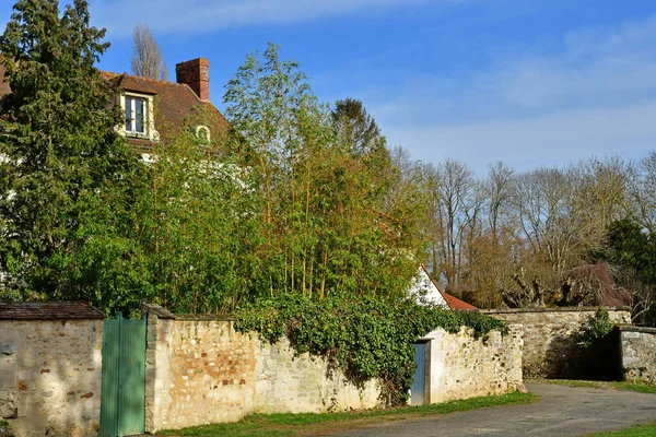 Dit Joli Village França Fevereiro 2021 Centro Aldeia — Fotografia de Stock