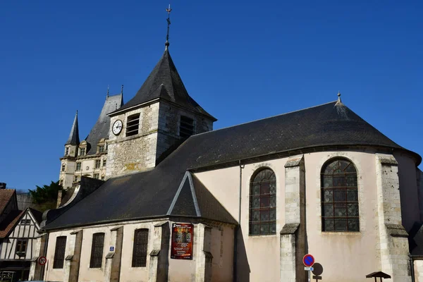 Gaillon France March 2021 Saint Ouen Church — 图库照片