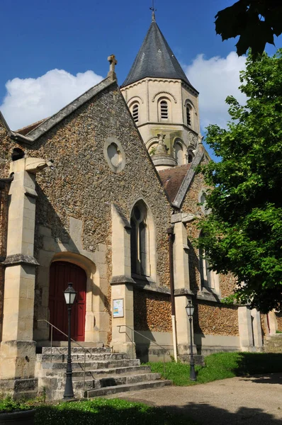 Saint Martin Garenne Frankreich Juni 2018 Die Malerische Kirche Saint — Stockfoto