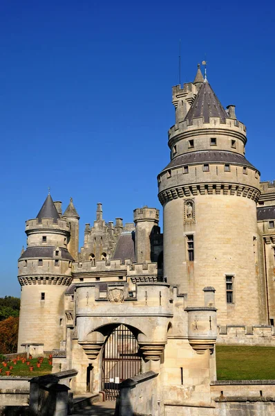 Pierrefonds France April 2017 Historical Castle Restored Eugene Viollet Duc — 图库照片