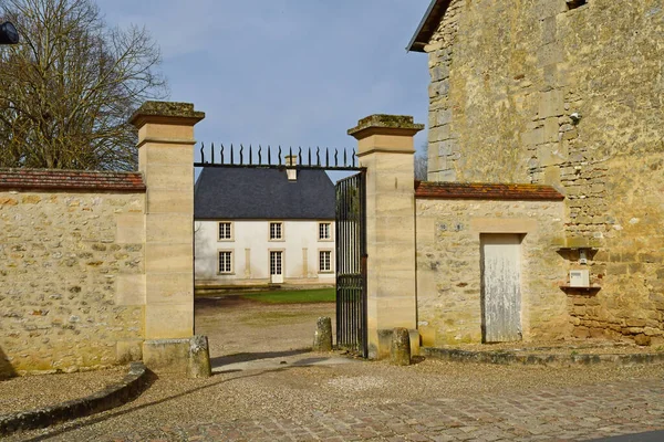 Guiry Vexin Francia Febrero 2021 Pintoresco Centro Del Pueblo —  Fotos de Stock