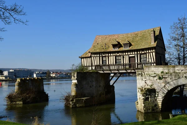 Vernon France March 2021 Old Mill — Stock Photo, Image