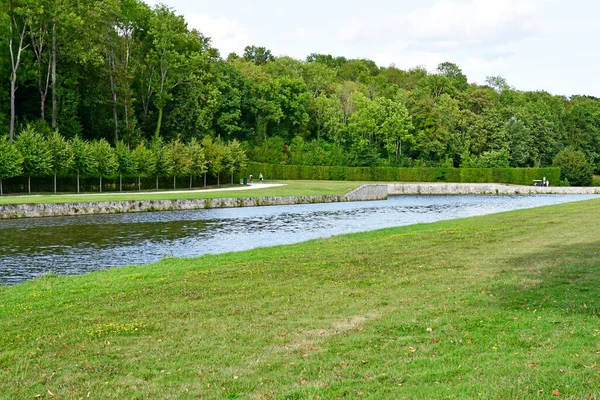 Vaux Vicomte Francja Sierpień 2020 Historyczny Park Zamkowy — Zdjęcie stockowe