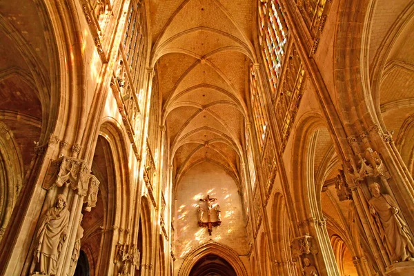 Vernon France March 2021 Notre Dame Collegiate Church — Stock Photo, Image