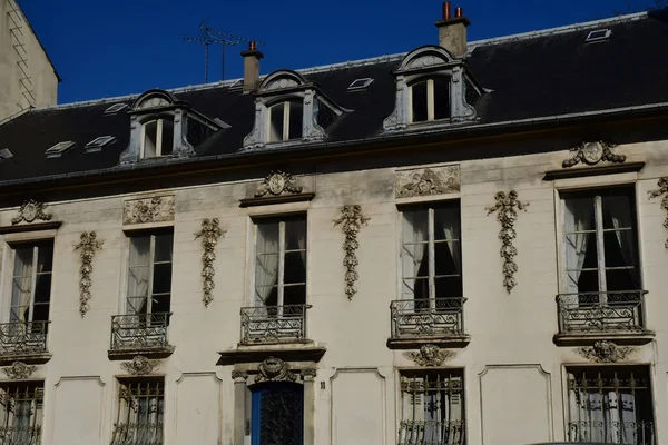 Versalhes França Fevereiro 2021 Bloco Apartamentos Centro Cidade — Fotografia de Stock