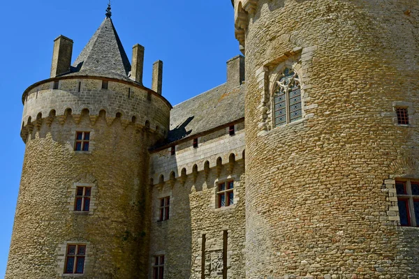 Сарзо Франция Июня 2021 Года Замок Суссинио Построенный Веке Герцогами — стоковое фото