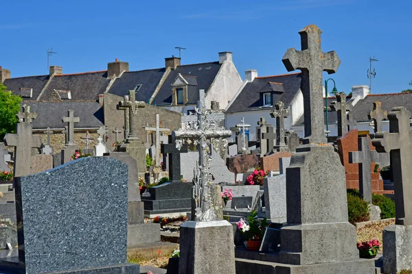 Arzon França Junho 2021 Cemitério Perto Igreja Notre Dame Assomption — Fotografia de Stock