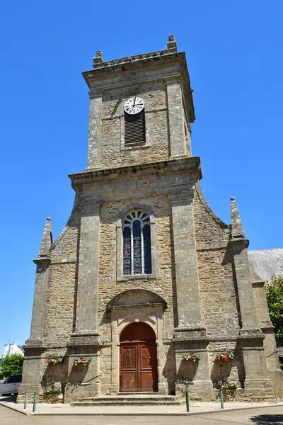 Sarzeau Frankreich Juni 2021 Die Kirche Saint Saturnin Aus Dem — Stockfoto