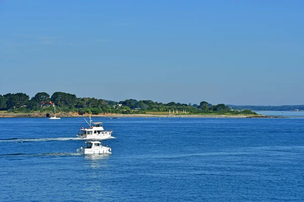 Arzon Francia Junio 2021 Vista Locmariaquer Desde Pueblo Port Navalo — Foto de Stock