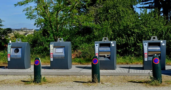 Arzon France June 2021 Selective Bins Port Crouesty — Stock Photo, Image