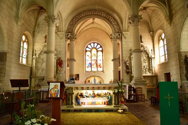 Sarzeau Frankreich Juni 2021 Die Kirche Saint Saturnin Aus Dem — Stockfoto