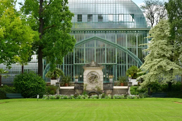 París Francia Julio 2021 Jardín Casas Griegas Auteuil Creado 1898 — Foto de Stock