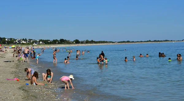 Sarzeau Francja Czerwiec 2021 Plaża Suscinio — Zdjęcie stockowe