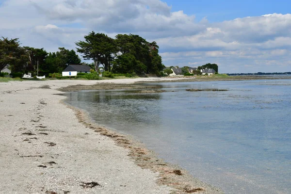 Sarzeau Penvins Francja Czerwiec 2021 Plaża — Zdjęcie stockowe