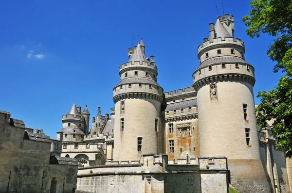Pierrefonds France April 2017 Historical Castle Restorated Eugene Viollet Duc — Stock Photo, Image