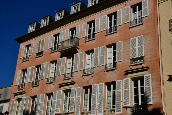 Versalles Francia Febrero 2021 Bloque Apartamentos Centro Ciudad —  Fotos de Stock