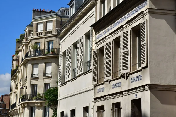 Paris Frankrike Juli 2021 Rue Raynouard Arrondissementet — Stockfoto