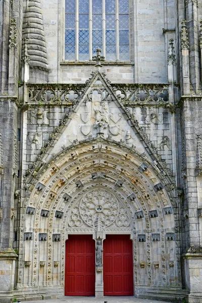 Кімпер Франція 2021 Рік Собор Святого Корентіна — стокове фото