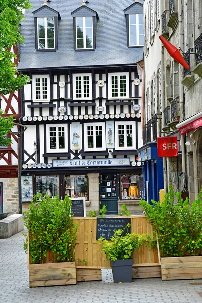 Quimper Francia Maggio 2021 Pittoresco Centro Storico — Foto Stock