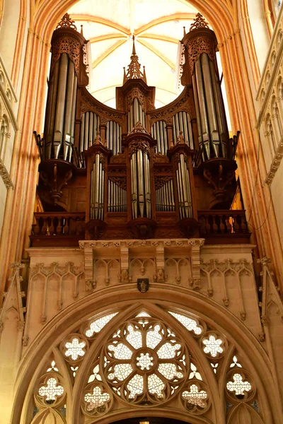 Quimper Frankrike Maj 2021 Saint Corentin Katedralen — Stockfoto