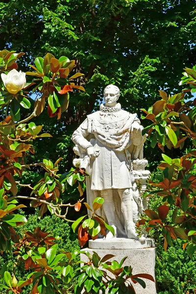 Rueil Malmaison France July 2021 Statue Napoleon Malmaison Castle — Stock Photo, Image