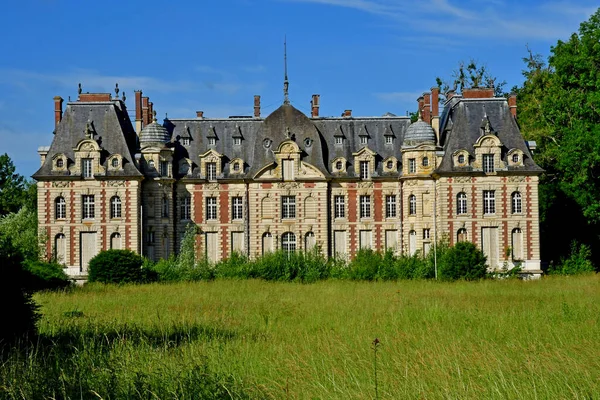 Radepont França Junho 2021 Castelo Século Xix Pitoresca Aldeia — Fotografia de Stock