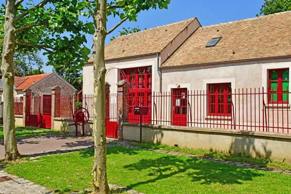 Orvilliers France July 2021 Picturesque School — Stock Photo, Image