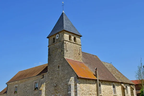 Tacoignieres Frankrijk Juli 2021 Notre Dame Assomption Kerk — Stockfoto