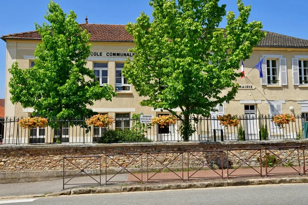 Villiers Mahieux Frankrijk Juli 2021 School Het Stadhuis — Stockfoto