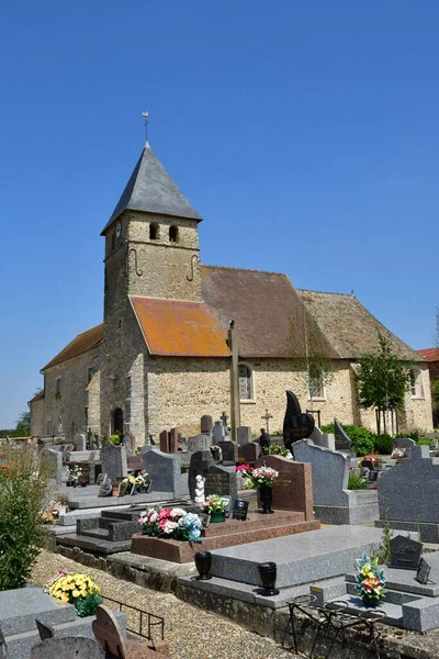 Tacoignieres France Juillet 2021 Église Notre Dame Assomption — Photo