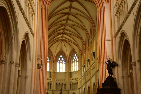 Quimper France Mai 2021 Cathédrale Saint Corentin — Photo
