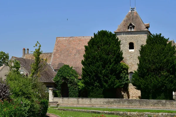 Thoiry France July 2021 Picturesque Saint Martin Church — 图库照片