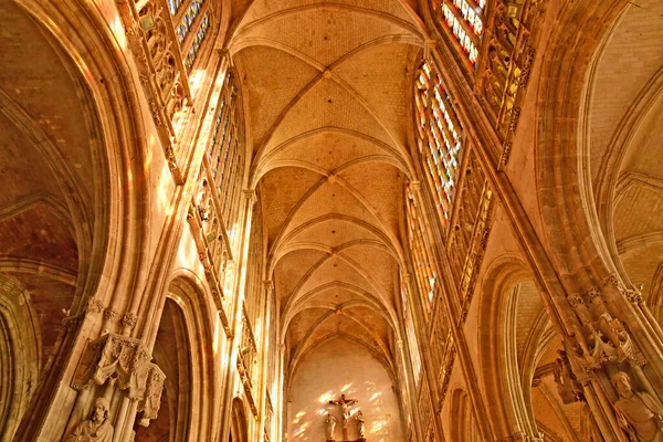 Vernon Francia Marzo 2021 Iglesia Colegiata Notre Dame — Foto de Stock