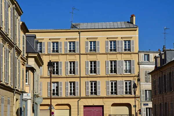 Versalhes França Fevereiro 2021 Bloco Apartamentos Centro Cidade — Fotografia de Stock