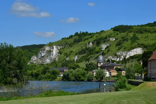 Les Andelys Francia Giugno 2021 Riva Della Senna — Foto Stock