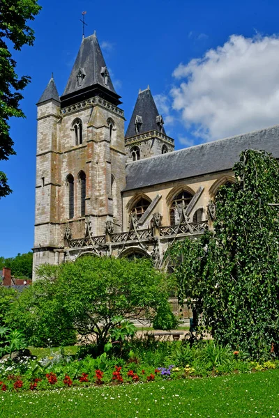 Les Andelys France June 2021 Collegiate Church Notre Dame — 图库照片