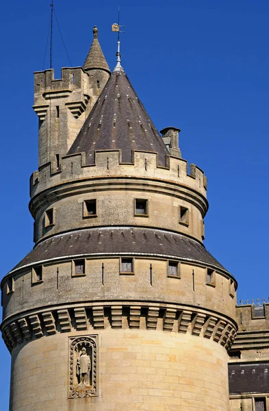 Pierrefonds Frankrijk April 2017 Het Historische Kasteel Gerestaureerd Door Eugene — Stockfoto