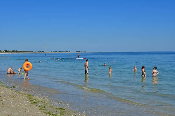 Sarzeau Francja Czerwiec 2021 Plaża Suscinio — Zdjęcie stockowe