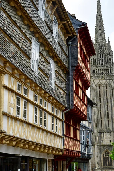 Quimper France May 2021 Picturesque Old City Centre — Stock Photo, Image