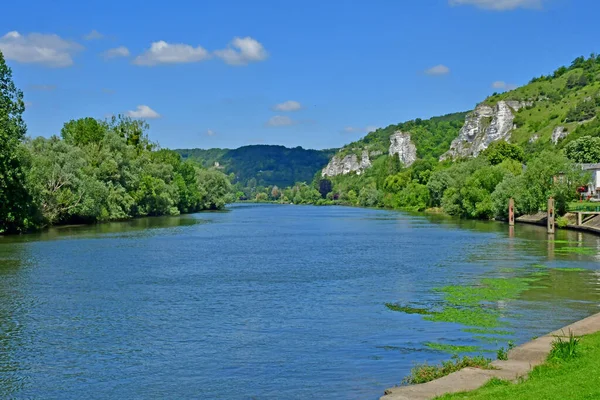 Les Andelys Francie Červen 2021 Seine Riverside — Stock fotografie