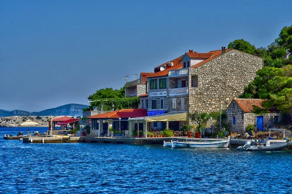 Ostrov Mljet Chorvatsko Září 2021 Malebný Ostrov Létě — Stock fotografie