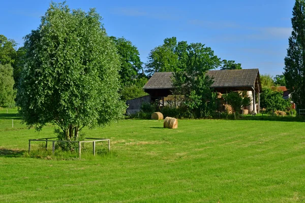 Aincourt França Julho 2021 Pitoresca Aldeia Verão — Fotografia de Stock