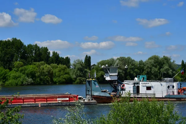 Les Andelys Francia Giugno 2021 Riva Della Senna — Foto Stock