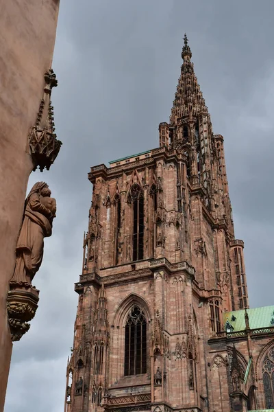 Strasbourg Fransa Ağustos 2021 Notre Dame Katedrali — Stok fotoğraf