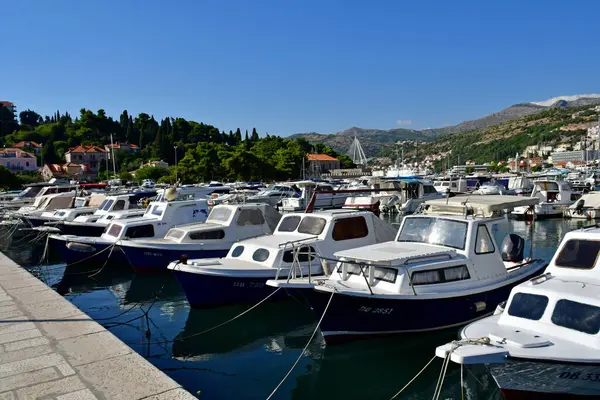 Dubrovnik Croatia September 2021 New Port — 스톡 사진