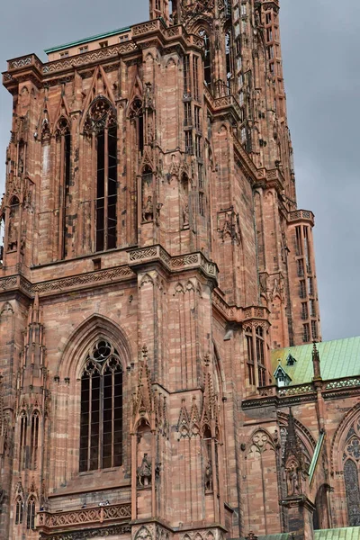 Strasbourg Franciaország Augusztus 2021 Notre Dame Katedrális — Stock Fotó